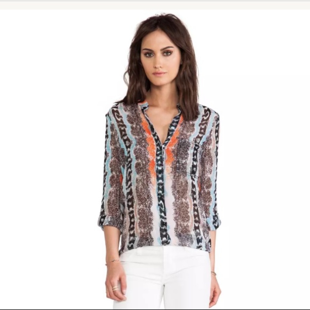 Diane Von Furstenberg Silk Gilmore Shirt Top 4